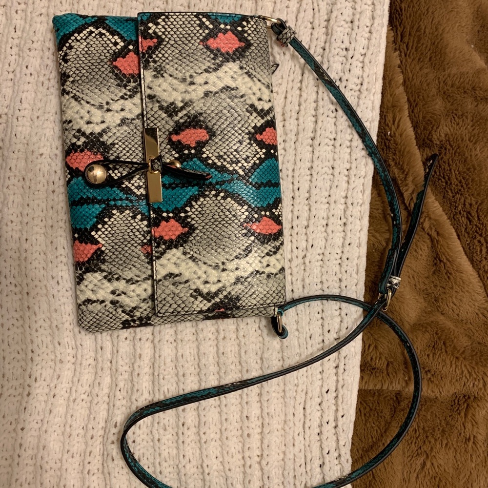 snakeskin crossbody purse